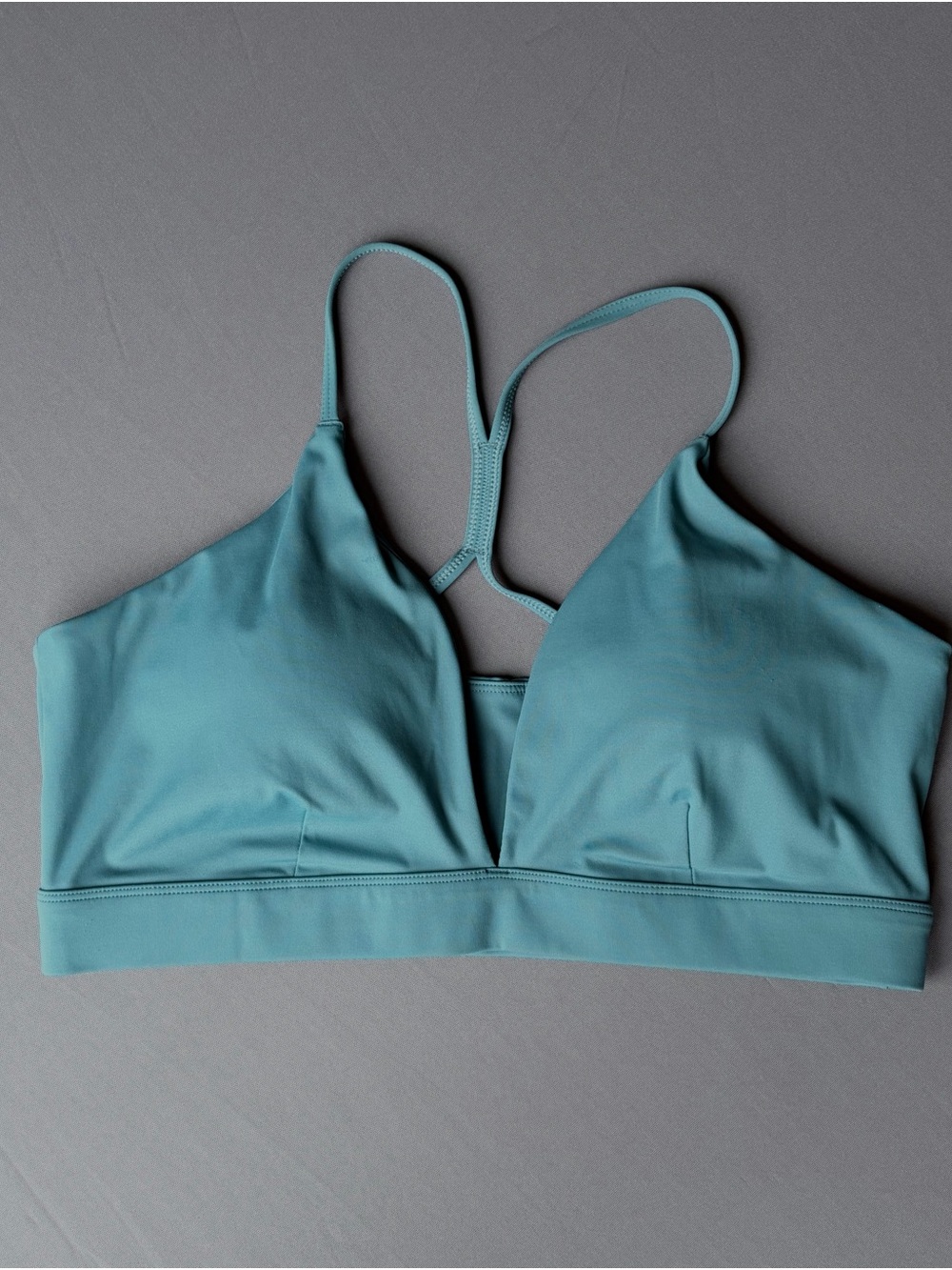 Light Teal Bralette with Racerback Straps